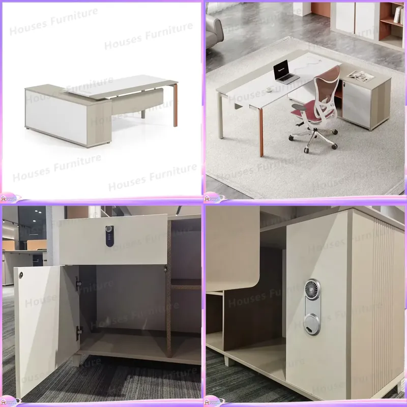 Office Tech Desk - L Shaped Executive Desk Modern Office