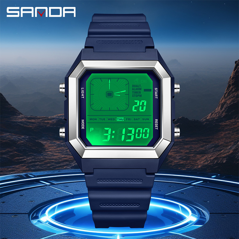 SANDA 6307 New Men's Digital M - Digital Timer Countdown 评论和价格