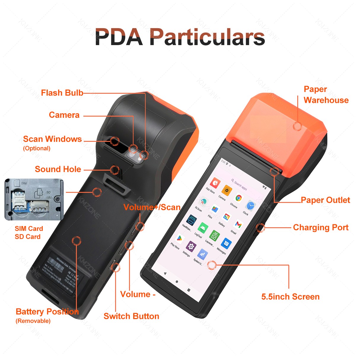 Handheld Android 13/14 PDA Pri - Cash Drawer Pos 评论和价格