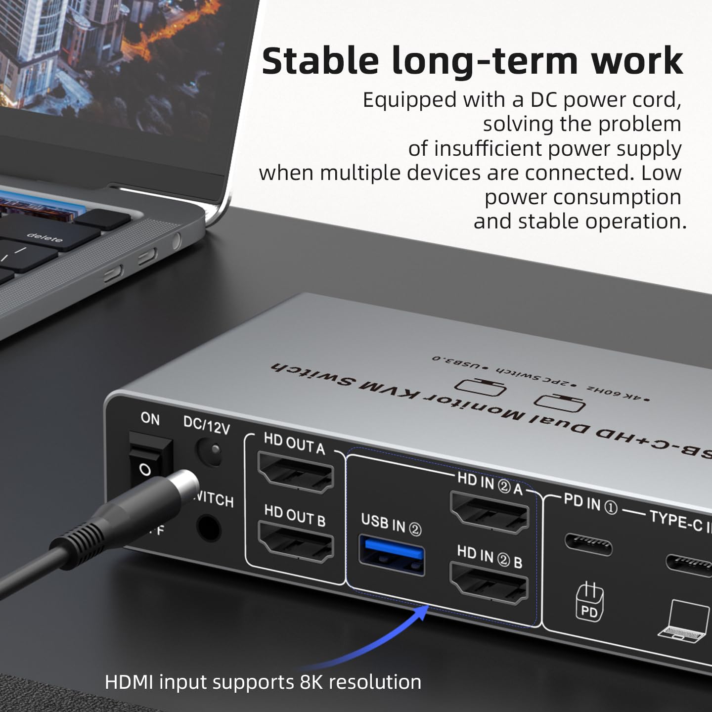 USB C HDMI DP KVM Switch 2 Mon - Kvm Switch Dual Monitor 评论和价格