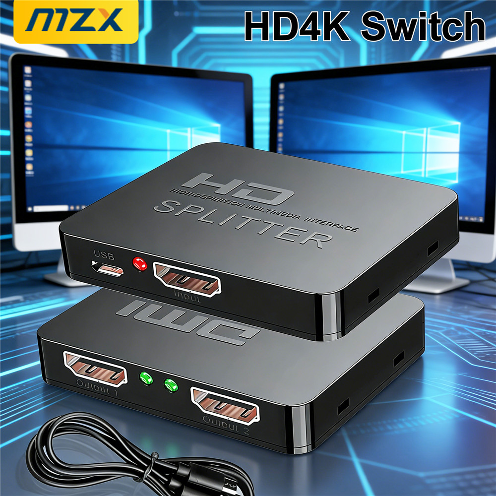 1-in-2-Out 4K Switch Video HDM - Kvm Switch Dual Monitor 评论和价格