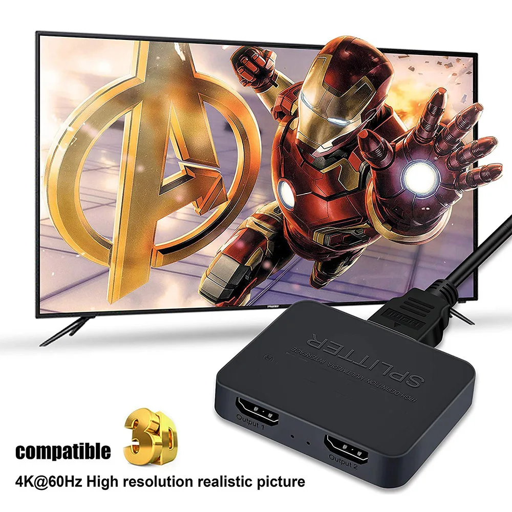 1-in-2-Out 4K Switch Video HDM - Kvm Switch Dual Monitor 评论和价格