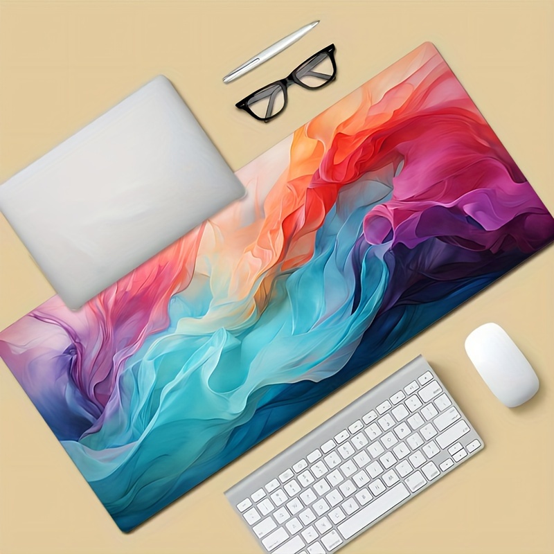 Large Abstract Color Mouse Pad - Office Tech Desk 评论和价格