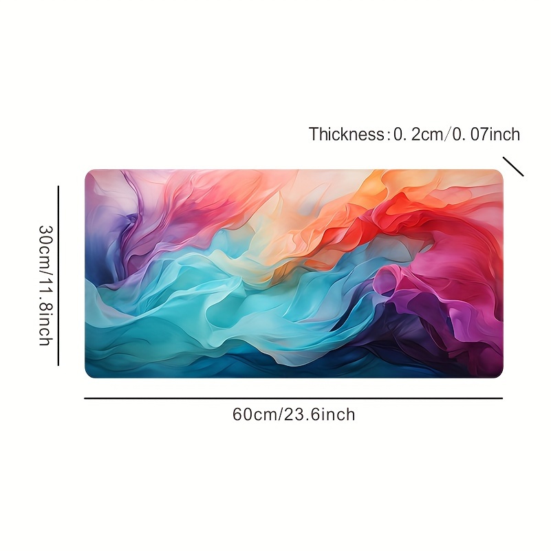 Large Abstract Color Mouse Pad - Office Tech Desk 评论和价格