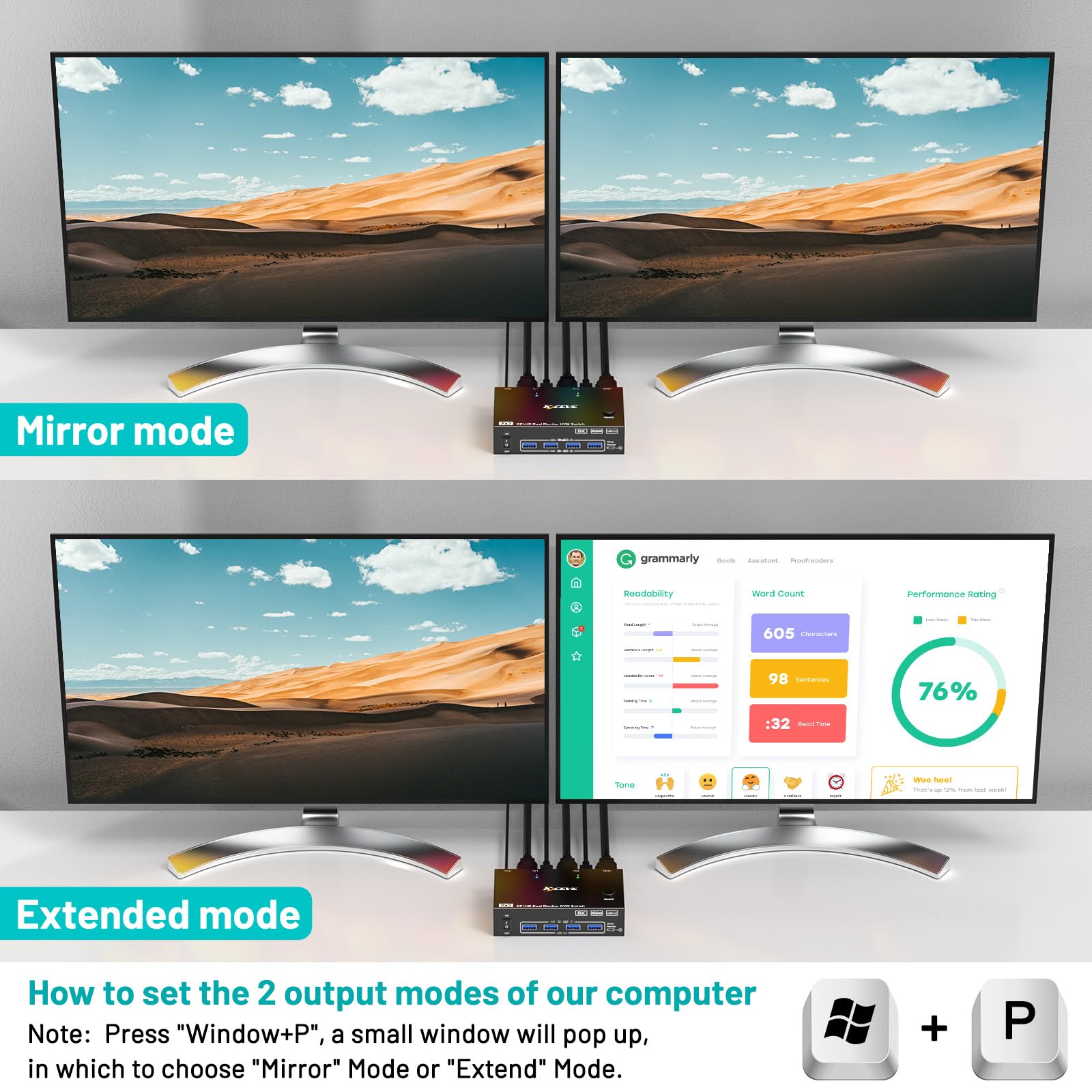 4K@144Hz KVM Switch 2 Monitors - Kvm Switch Dual Monitor 评论和价格