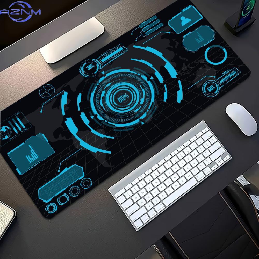Dark Cyan Sci-Fi Circuit Exten - Office Tech Desk 评论和价格
