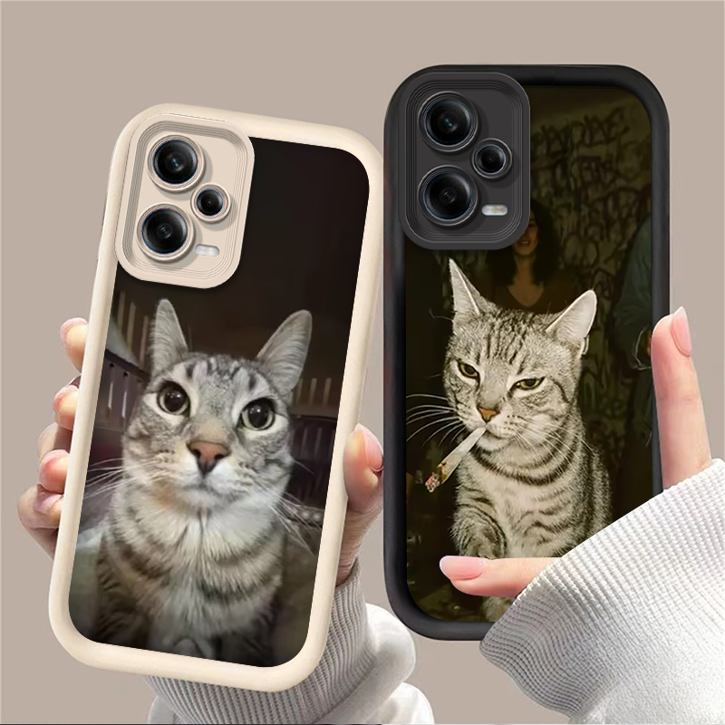 Trendy Cat Smoking Phone Case  - Receipt Printer Thermal 评论和价格