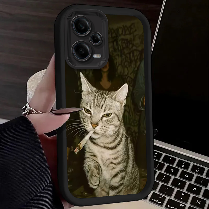 Trendy Cat Smoking Phone Case  - Receipt Printer Thermal 评论和价格