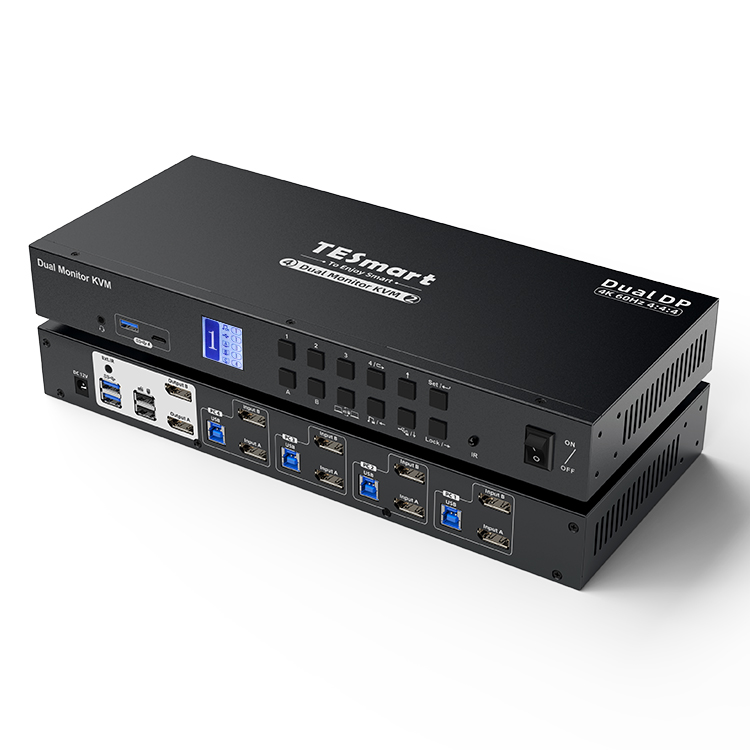4 Port Dual Monitor KVM Switch - Kvm Switch Dual Monitor 评论和价格