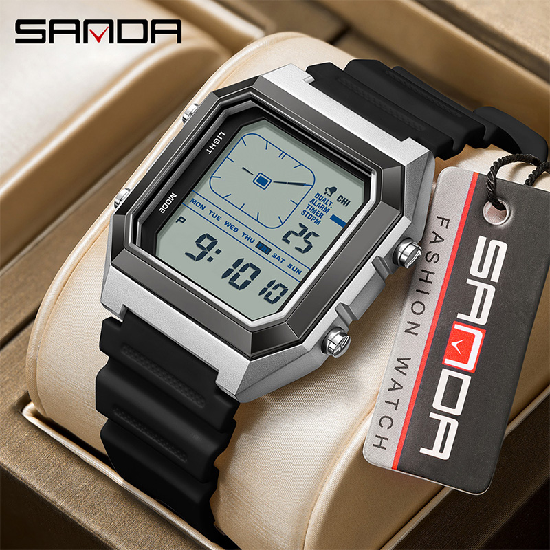 SANDA 6307 New Men's Digital M - Digital Timer Countdown 评论和价格